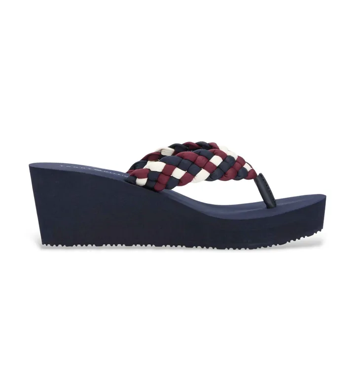 Tommy Hilfiger para mujer. FW0FW09198 Chanclas Dalya marino (40), 3 a 5cm, Ninguno, Casual, Beachwear