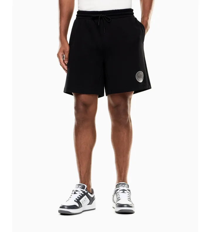 EA7 para hombre. 7X000458_AF12660 Shorts Core negro (L), Casual, Algodón