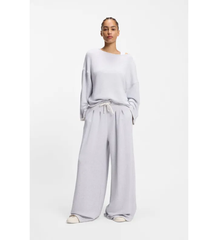 BOSS para mujer. 50554282 Pantalón Elenyx gris (XS), Casual, Algodón