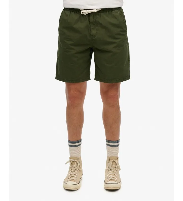 Superdry para hombre. M7110479A Bermudas Essentials Walk verde (L), Casual, Algodón