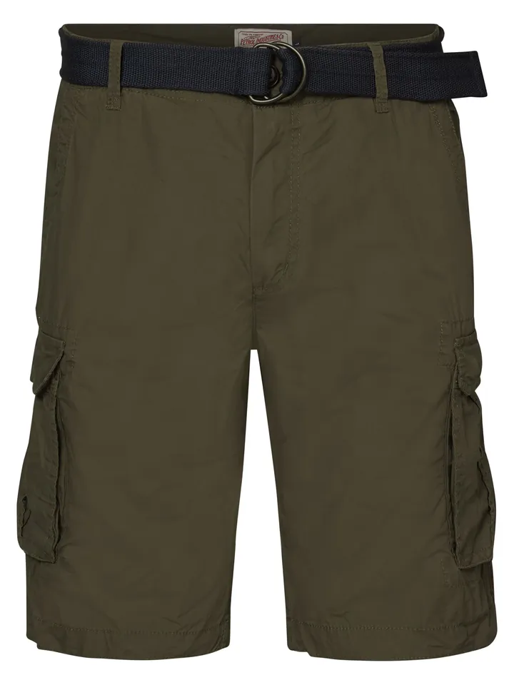 Petrol Industries Pantalón cargo verde oscuro