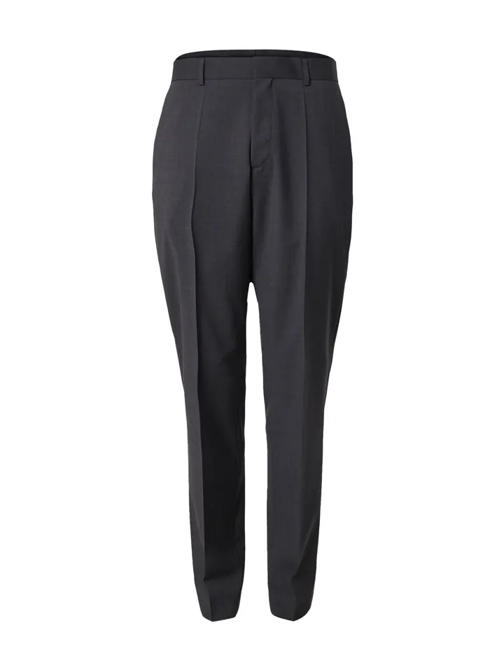 BOSS Pantalón de pinzas 'H-Lenon' gris oscuro