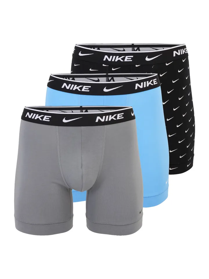 NIKE Underwear Calzoncillo boxer azul claro / gris / negro