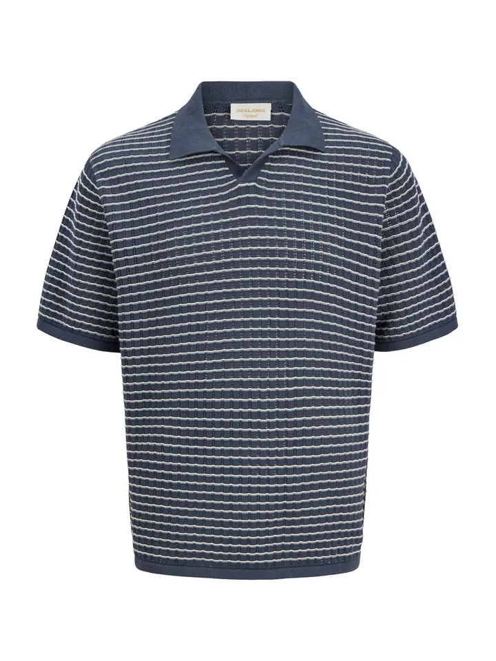 JACK & JONES Jersey 'JORNantucket' navy / blanco