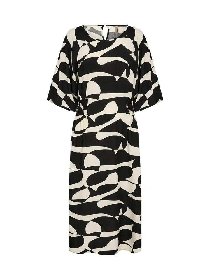 Soyaconcept Vestido 'Chanise' negro / blanco