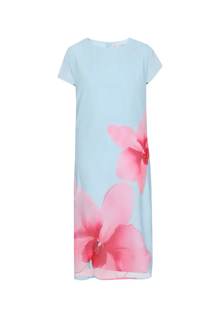 Usha Vestido azul pastel / rosa / rosa