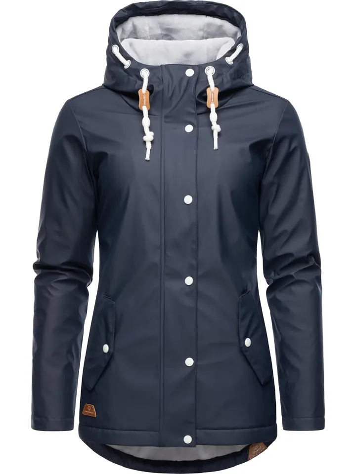 Ragwear Chaqueta funcional 'Marge' navy / gris claro