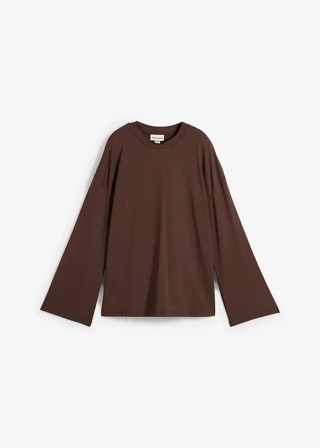 Camiseta larga de tejido fluido