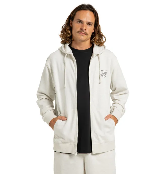 Pallet Zh - Sudadera con Capucha y Cremallera Gris Hombre