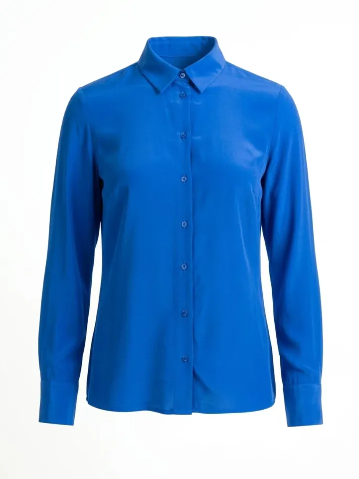 Posh Gear Blusa 'Seidenbluse Collettoseta'  azul