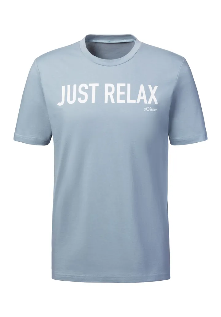 s.Oliver Camiseta  azul claro / blanco