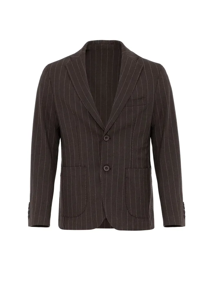 Antioch Chaqueta tipo saco para negocios chocolate / gris claro