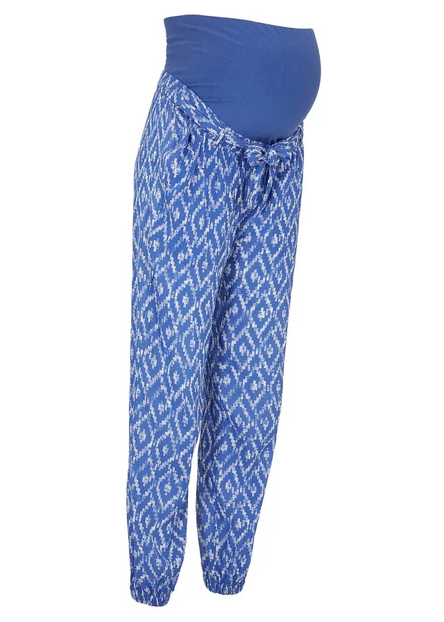 Pantalón ligero premamá de viscosa con corte holgado