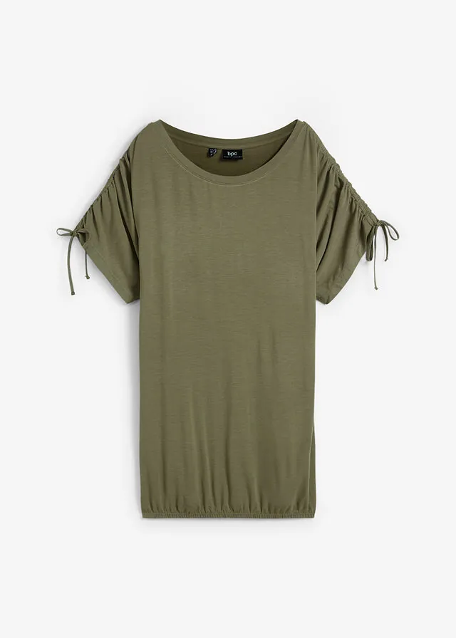 Camiseta de viscosa fluida