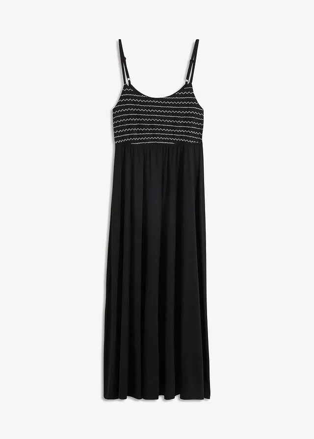 Vestido midi con bordado