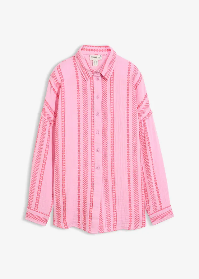 Blusa de muselina ligera