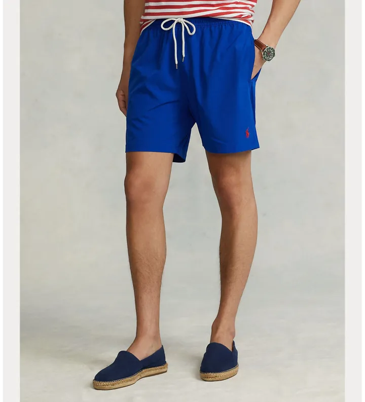 Polo Ralph Lauren para hombre. 710907255003 Bañador bermuda Traveler azul (L), Beachwear, Poliéster, Poliéster Reciclado
