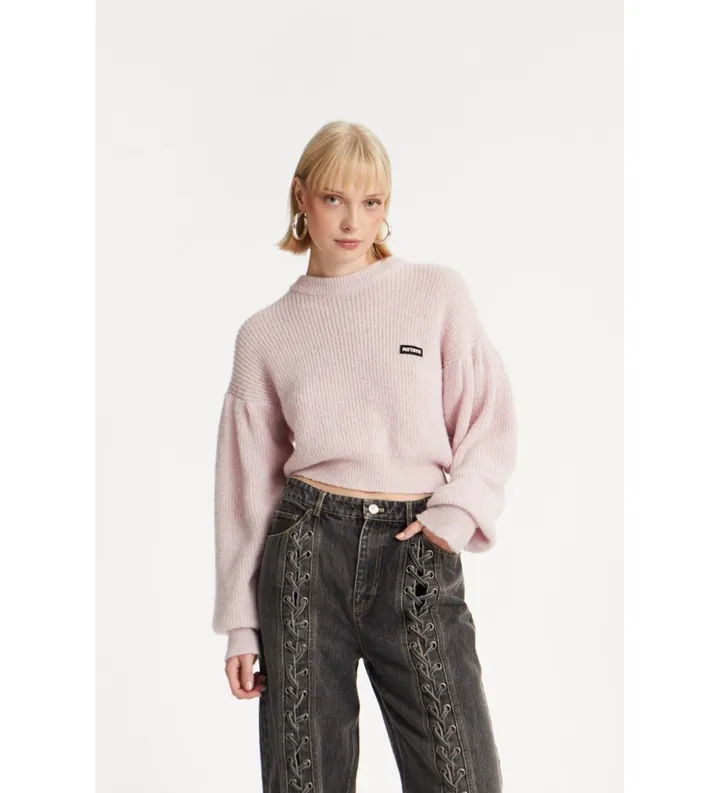 Rotate para mujer. 114278191 Jersey Adley beige (L), Casual, Poliamida, Manga larga