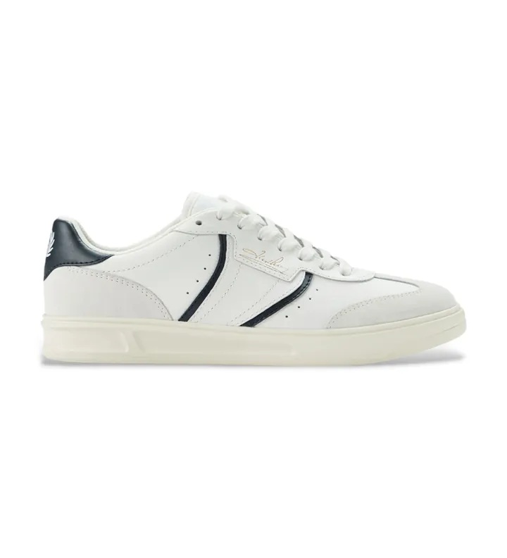 Fred Perry para hombre. B1322-303 Zapatillas de Piel B4 blanco (45), Plano, Cordones, Casual