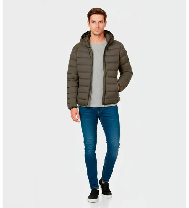 ECOALF para hombre. MCMGAJKASPEN0987W25-424 Abrigo Aspen verde (M), Casual, Sostenible, Poliéster reciclado