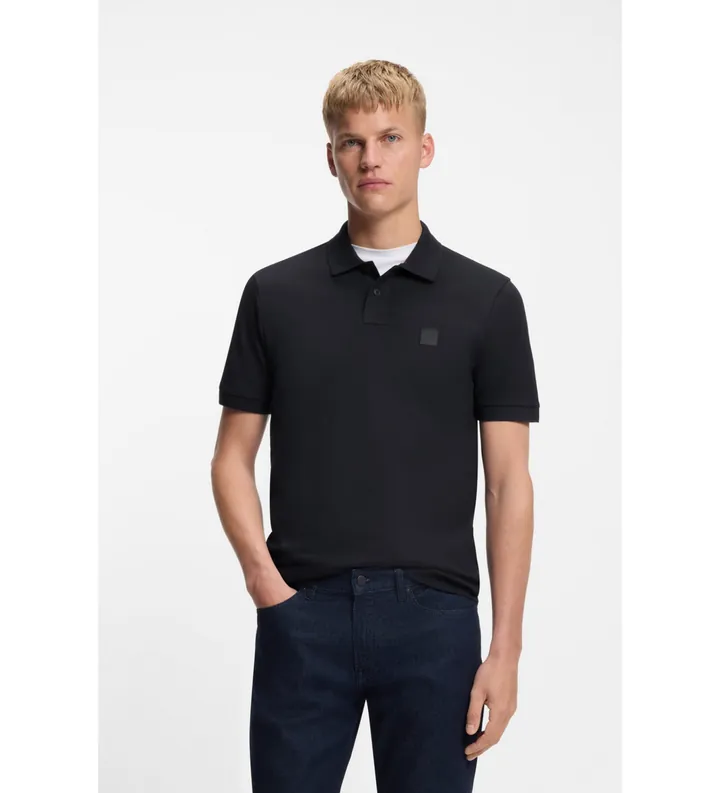 BOSS para hombre. 50507803 Polo Passenger marino (M), Casual, Algodón, Manga corta