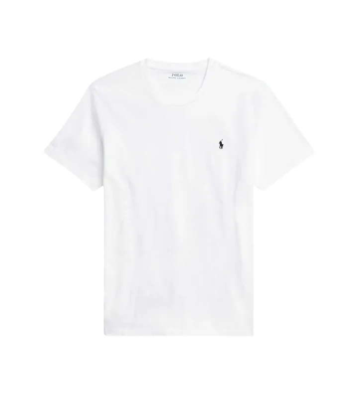 Polo Ralph Lauren para hombre. 714844756005 Camiseta de punto de algodón blanco (L), Homewear, Manga corta