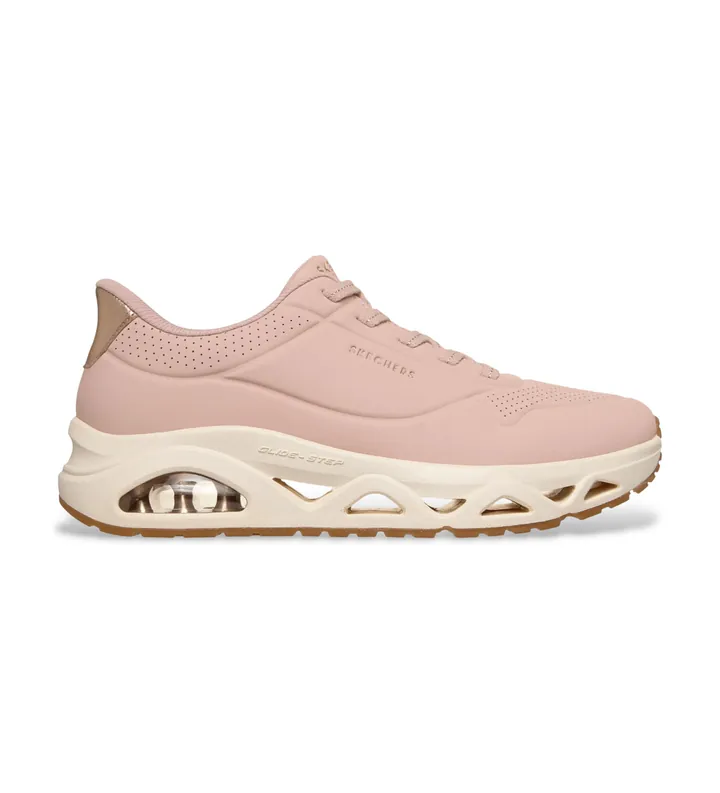 Skechers para mujer. 190113 Zapatillas Slip-ins Uno Glide Step Glide On Air rosa (36), Plano, Cordones, Casual