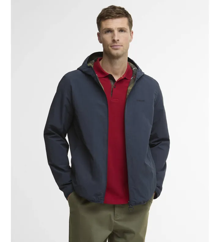 Barbour para hombre. MSP0189 Chaqueta impermeable reversible Kemble marino (M), Casual, Poliamida