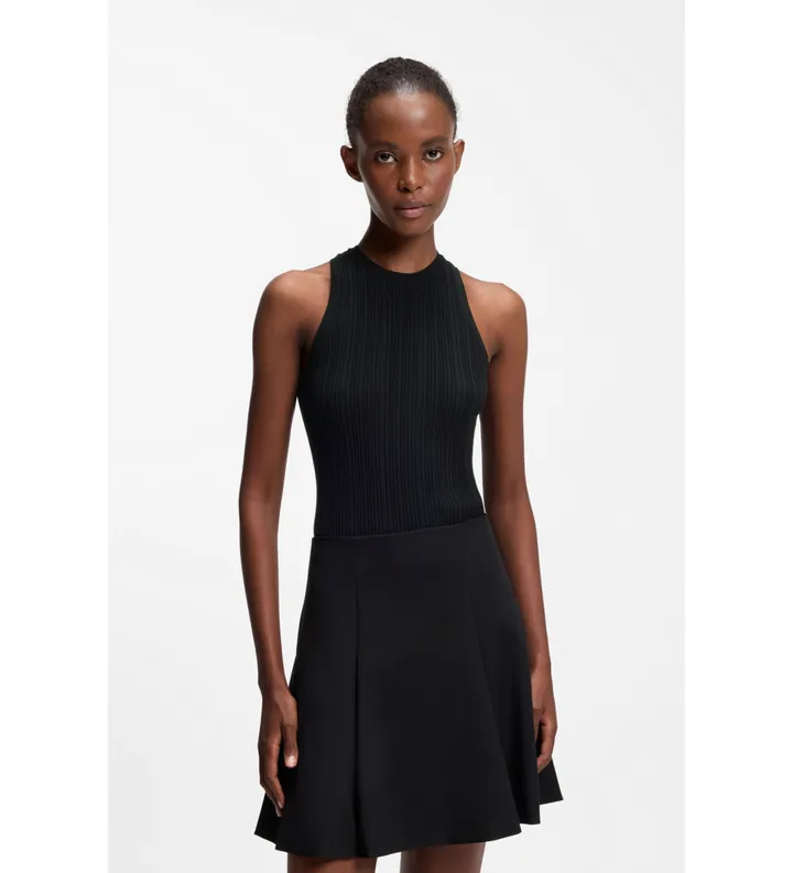 HUGO para mujer. 50539890 Camiseta Sarepla negro (L), Casual, Algodón, Sin mangas / Tirantes