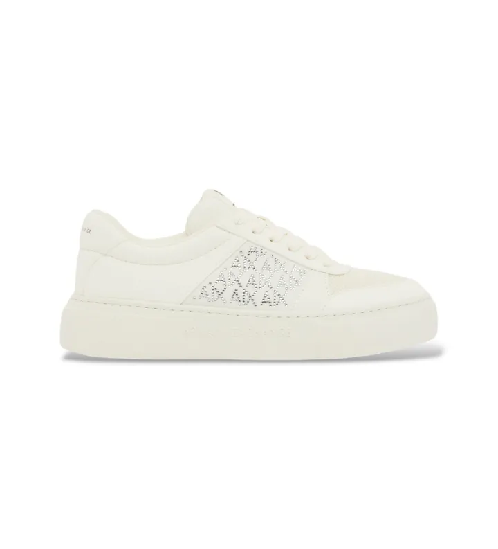 A|X Armani Exchange para mujer. XW002788AF23057U0011 Zapatillas Lifestyle blanco (35), Negro, Tela, 3 a 5cm, Cordones, Deportivo
