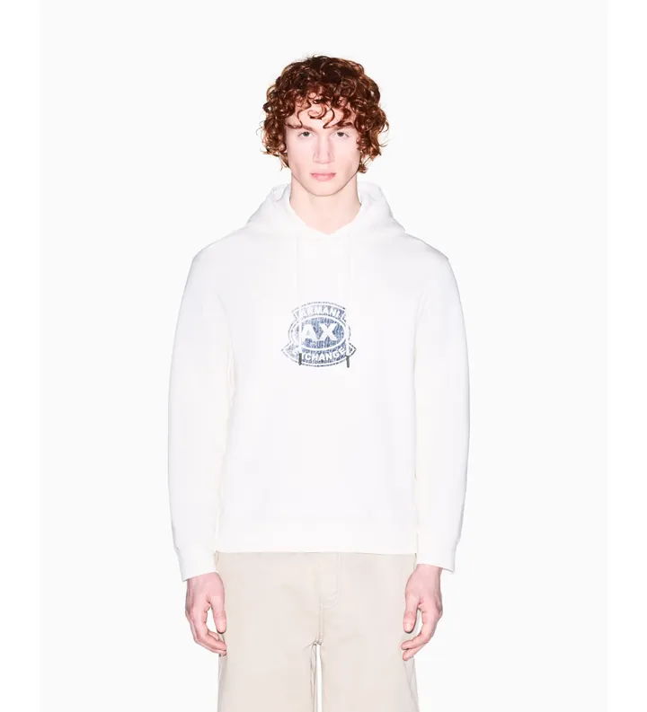 A|X Armani Exchange para hombre. XM002332AF10818U1074 Sudadera Con Capucha Regular Fit beige (L), Casual, Algodón
