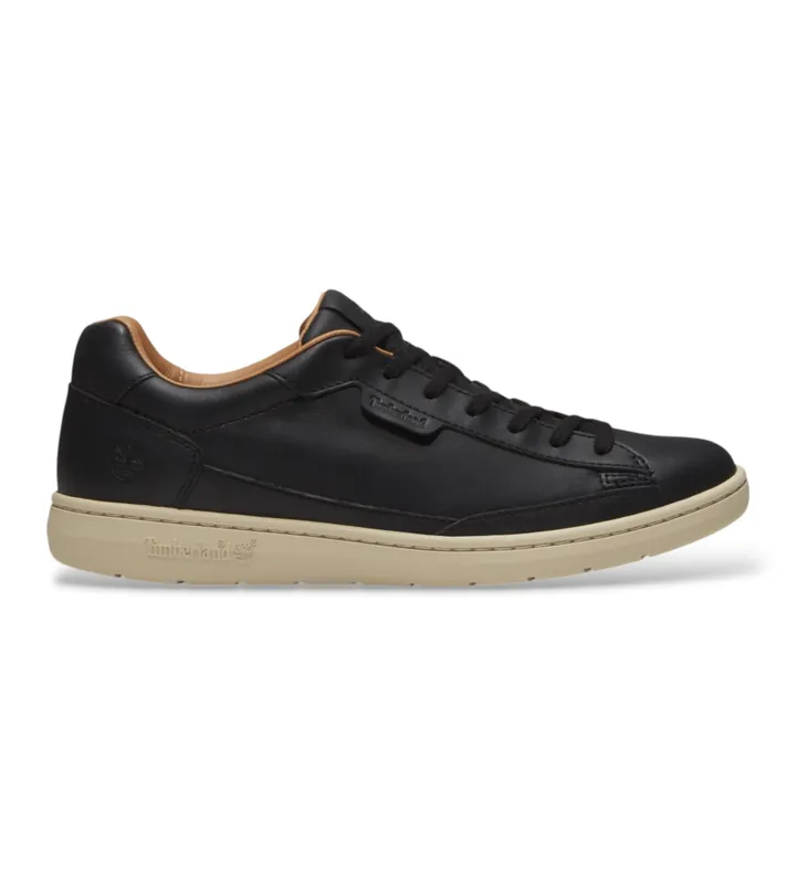 Timberland para hombre. TB0A5P7QW021 Zapatillas de piel Portofino Pier negro (39.5), Plano, Cordones, Casual