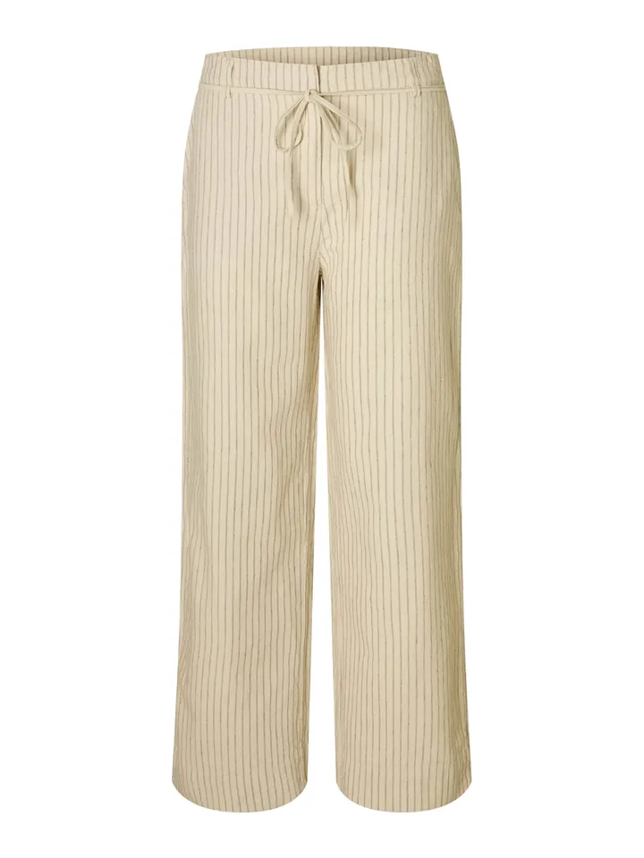 SELECTED Pantalón 'SLFJohanne' ecru / gris