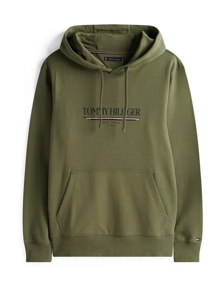 TOMMY HILFIGER Sudadera 'BRAND LOVE'  navy / oliva / arándano