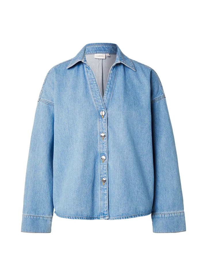 COMMA Blusa  azul denim