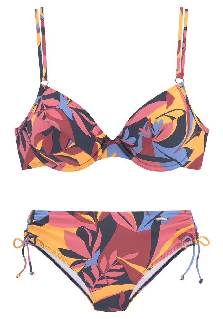 SUNSEEKER Bikini azul / lima / pitaya / altrosa