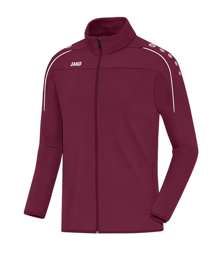 JAKO Chaqueta deportiva borgoña / blanco
