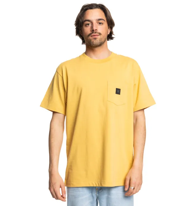 DC 1994 - Camiseta de manga corta con bolsillo Amarillo hombre