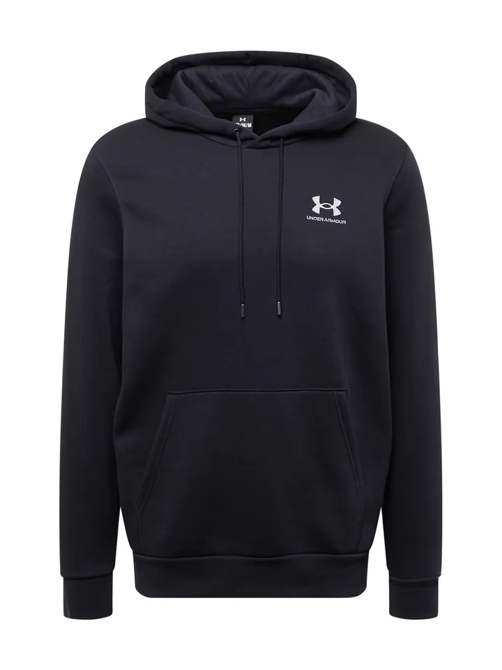 UNDER ARMOUR Camiseta deportiva 'Essential'  negro / blanco