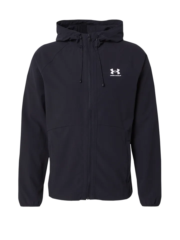 UNDER ARMOUR Chaqueta deportiva 'Vibe' negro / blanco