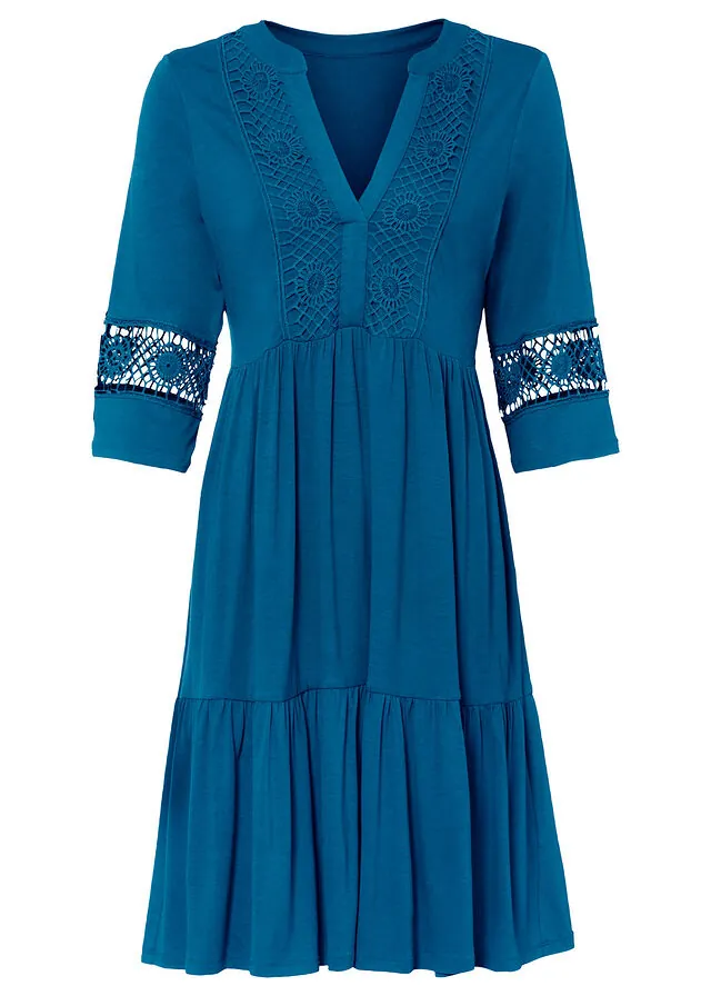 Vestido tipo túnica de viscosa suave