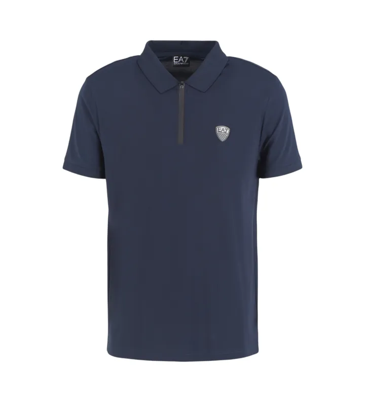 EA7 para hombre. 8NPF13_PJRGZ Polo de manga corta marino (3XL), Casual, Amarillo, Viscosa