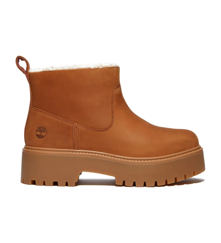 Timberland para mujer. TB0A283GEM71 Botines de Piel con forro cálido Stone Street marrón (36 W), 3 a 5cm, Ninguno, Casual
