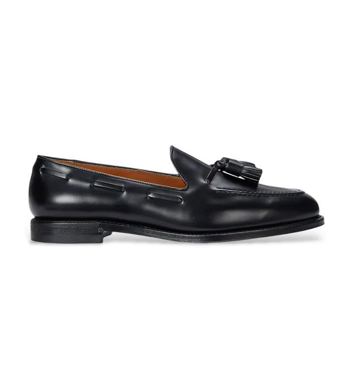 Polo Ralph Lauren para hombre. 811967540002 Mocasines de Piel Maestra negro (41), Plano, Ninguno, Casual