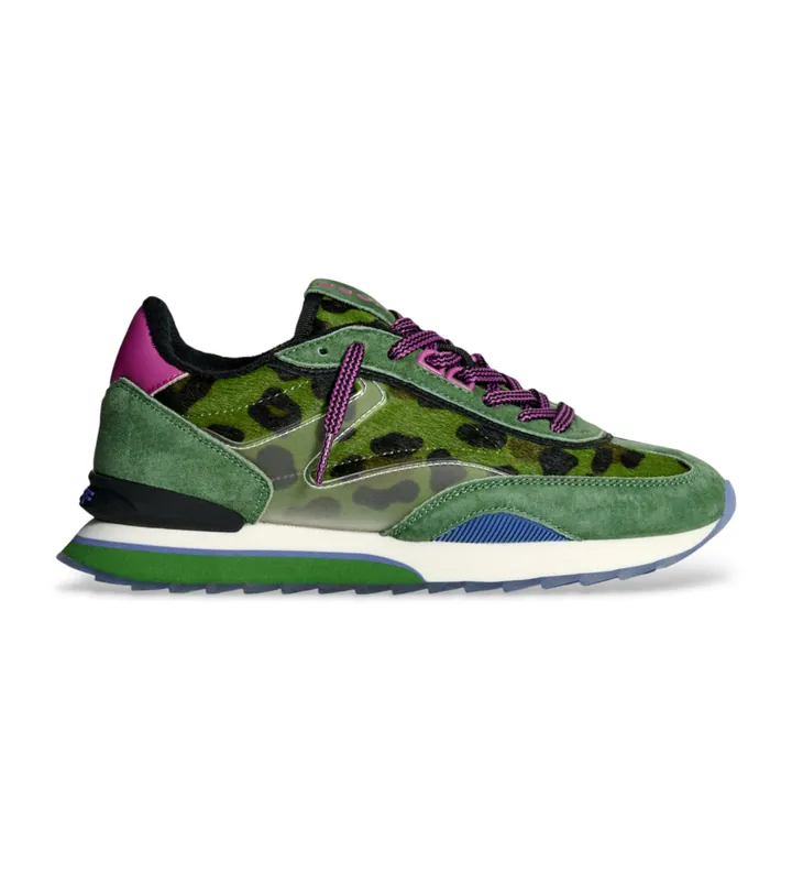 HOFF para mujer. 22503002 Zapatillas Art verde (37), Piel, Plano, Cordones, Casual
