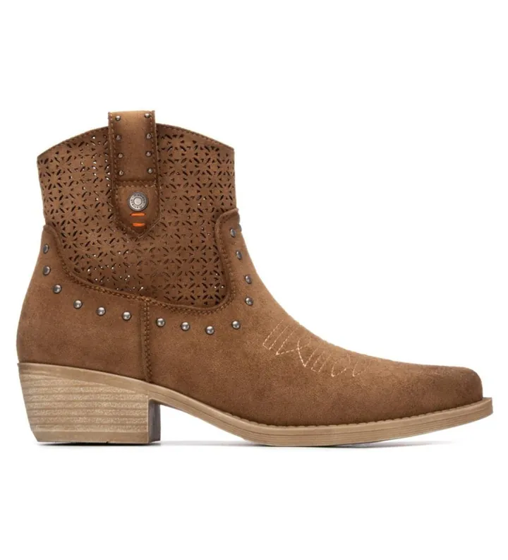 Refresh para mujer. 17504202-CAMEL Botines 175042 marrón (35), 3 a 5cm, Cremallera, Casual