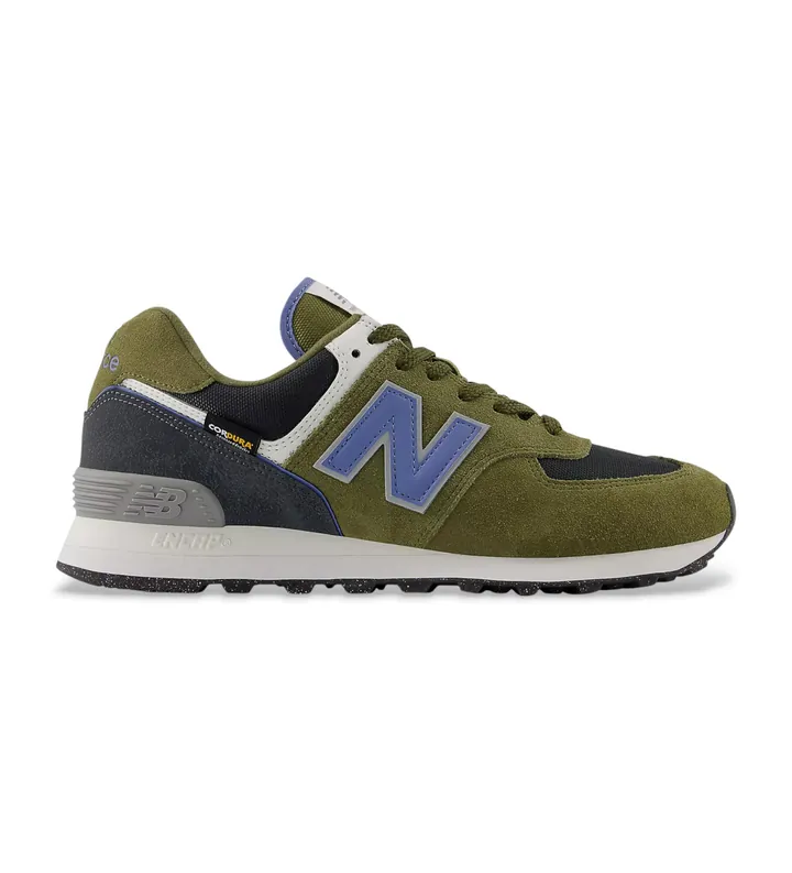 New Balance para hombre. U574V2_LI Zapatillas 574 verde (40.5), Plano, Cordones, Casual