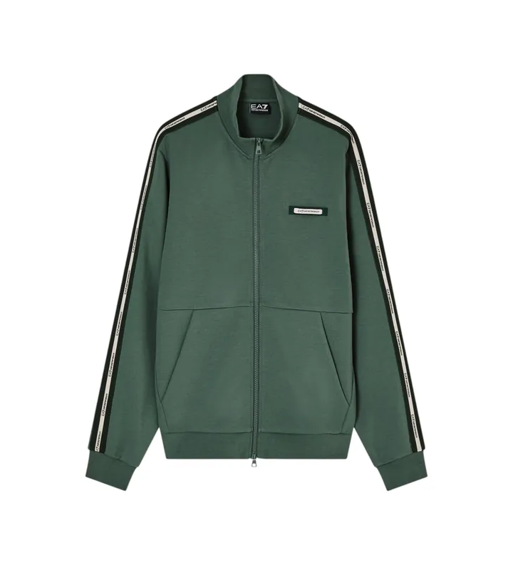 EA7 para hombre. 7M001479_AF12660 Chaqueta Logo Series verde (3XL), Casual, Deportivo, Algodón