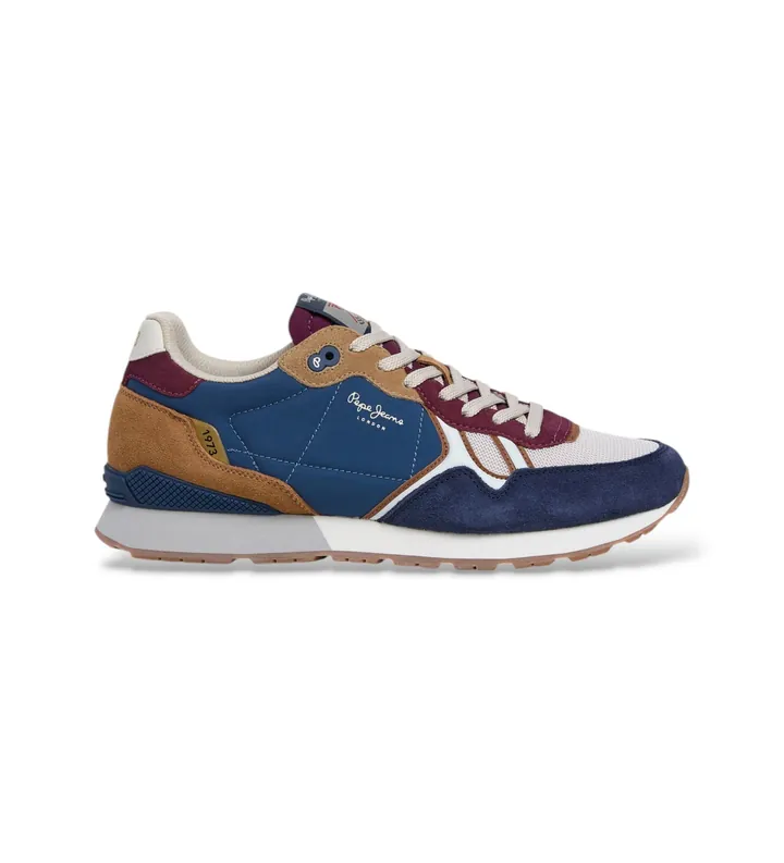 Pepe Jeans para hombre. PMS400029 Zapatillas Brit Back marino (41), Plano, Cordones, Casual