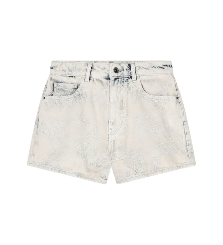 A|X Armani Exchange para mujer. XW000135AF19652F1018 Shorts 5 bolsillos bleach gris (24), Casual, Algodón